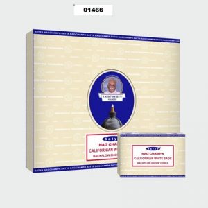 SATYA - CALIF WHITE SAGE BLACKFLOW CONES -