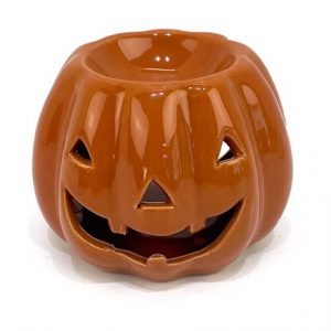 PUMPKIN JACK O LANTERN SHAPED CERAMIC OIL BURNER