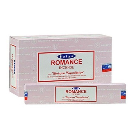 SATYA - ROMANCE INCENSE STICKS - 15G X