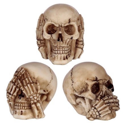 SEE NO HEAR NO SPEAK NO SKULLS -