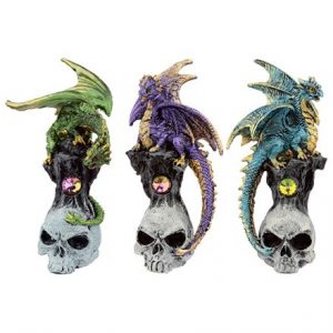DARK LEGENDS GEMSTONE SKULL DRAGON -