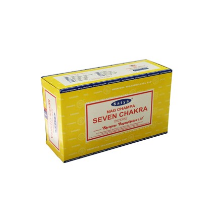 SATYA - SEVEN CHAKRA INCENSE STICKS - 15GX