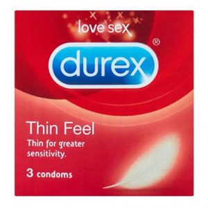 DUREX CONDOMS 3'S - THIN FEEL -