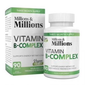 MILLIONS & MILLIONS - VITAMIN B-COMPLEX-90 TABS