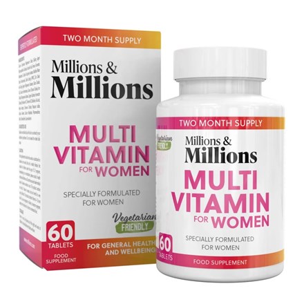 MILLIONS & MILLIONS - WOMEN MULTIVIT & MINERAL 60