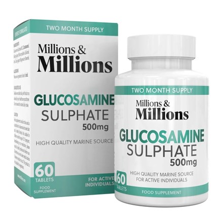 MILLIONS & MILLIONS - GLUCOSAMINE 500MG+VITC - 60T