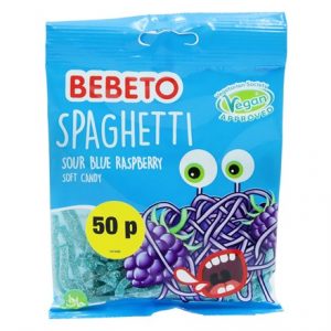 BEBETO SOUR BLUE RASPBERRY LACES 70G -