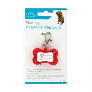 FLASHING DOG COLLAR CLIP LIGHT