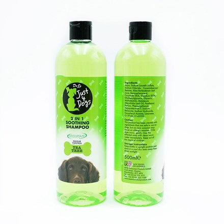 JUST 4 DOGS 2IN1 SOOTHING TREE SHAMPOO 500ML