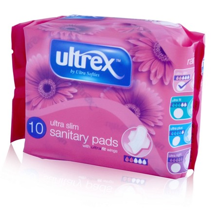 ULTREX ULTRA SLIM SANITARY PADS - RED