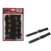 SWL - LEATHER WATCH STRAPS - 12MM - BLACK - 10PK