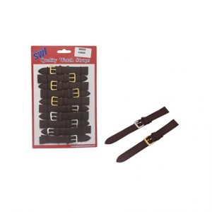 SWL - LEATHER WATCH STRAPS - 10MM - DARK BROWN