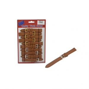 SWL - LEATHER WATCH STRAPS - 10MM - TAN - 10PK