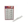 SWL - LEATHER WATCH STRAPS - 16MM - WHITE - 10PK