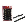 SWL - LEATHER WATCH STRAPS - 18MM EXTRA LONG - BLK